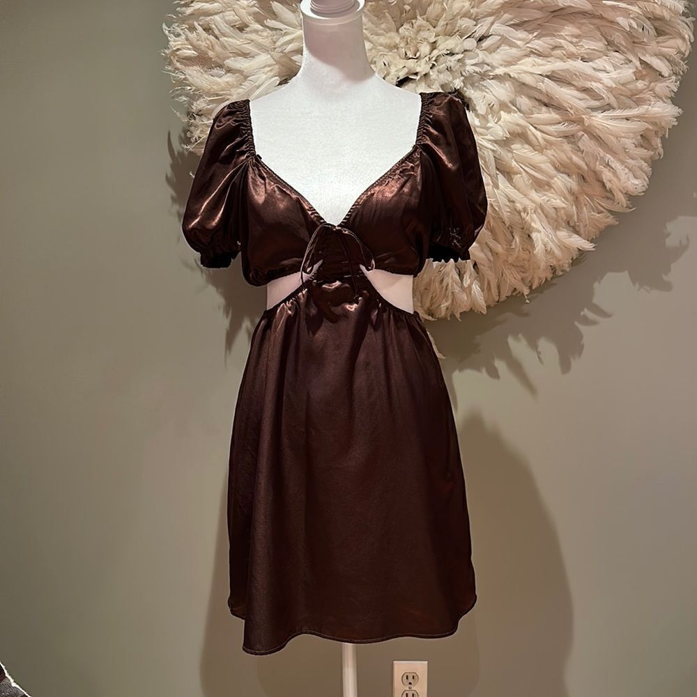 Divided cut out dress